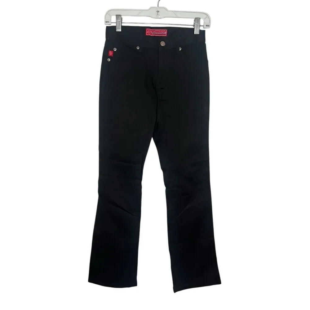 Vintage Hot‎ Kiss Women’s 1 Black Flare Jeans Low Rise Y2K